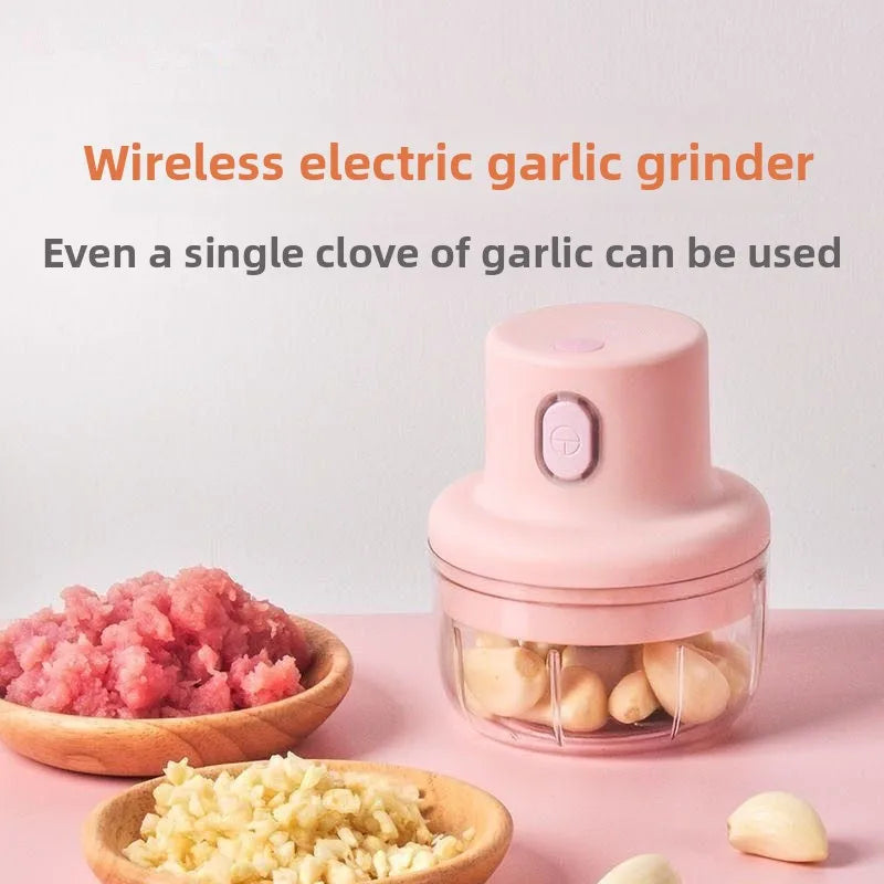 New model multi-functional fully automatic food processor, wireless electric meat grinder, home kitchen garlic crusher