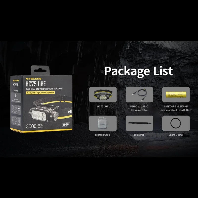 NITECORE HC75 UHE  Headlamp