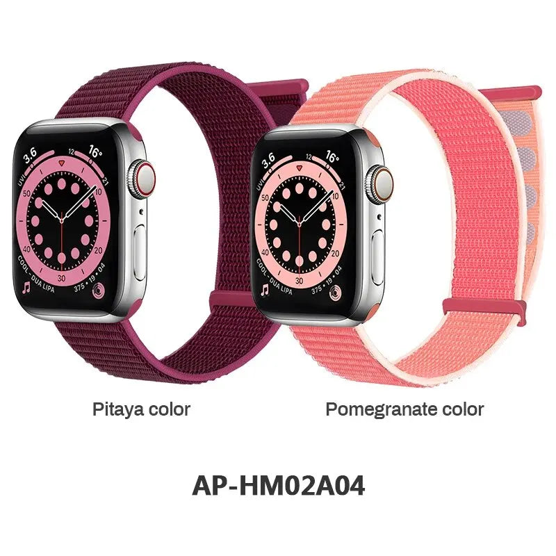 2 Packs Nylon Bands Compatible with Apple Watch 38mm 40mm 41mm 42mm 44mm 45mm 49mm for IWatch Series 9/8/7/6/5/4/3/2