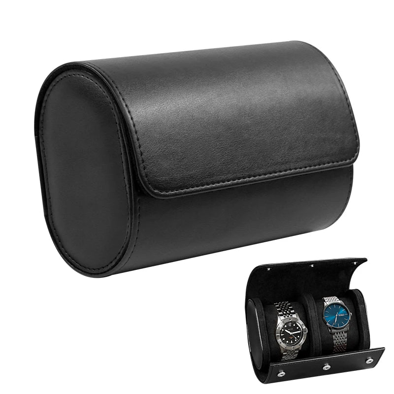 Embers Leather Watch Roll 1 2 3 slots Luxury Genuine Watch Storage Box Travel Bag Watch Case Gift Box Watch Pouch\]p;