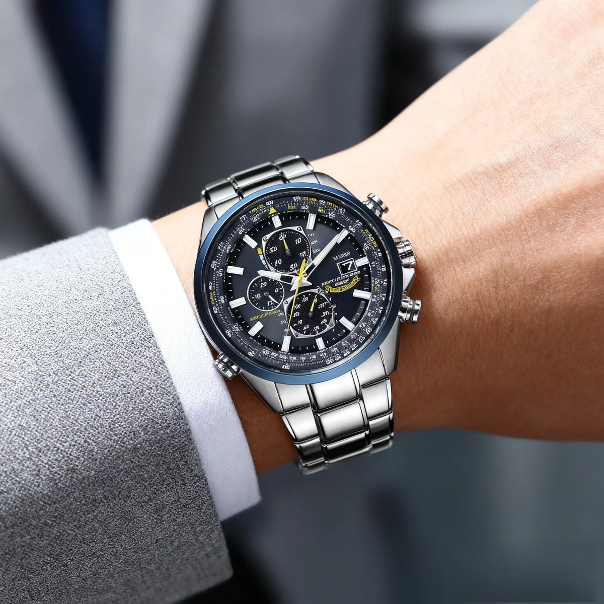 High Quality Men's Quartz Watch Luxury Trend Luminous Multi-Function Chrono Stainless Automatic Watch Father's Day Gifts for Men