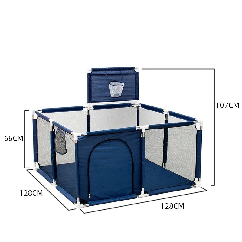 Baby Playground Playpen Corralito for Baby Toddlers with Thicken Steel Pipes Kids Play Park Activity Fence Ball Box Game Playpen