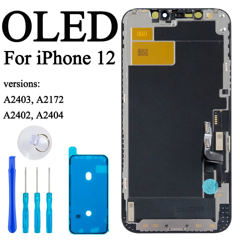 A2403 A2172 A2402 A2404 100% Tested Premium Lcd For IPhone 12 New Display Touch Screen Replacement Factory Display With 3D Touch