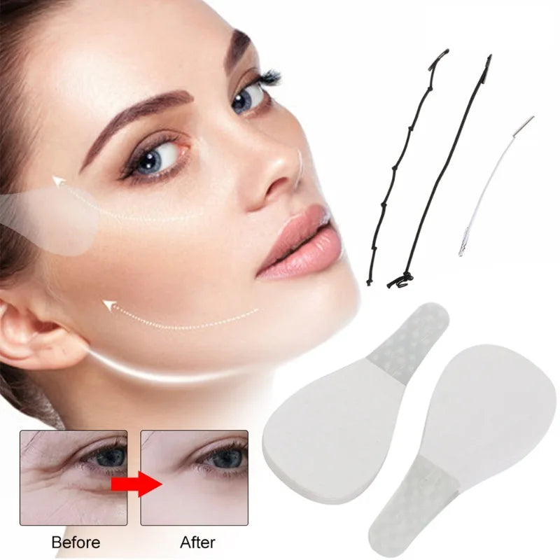 40-240Pcs/Set Invisible Facial Liftting Stickers Thin Face Patches Facial Line Wrinkle Sagging Skin Fast Pull Chin Adhesive Tape