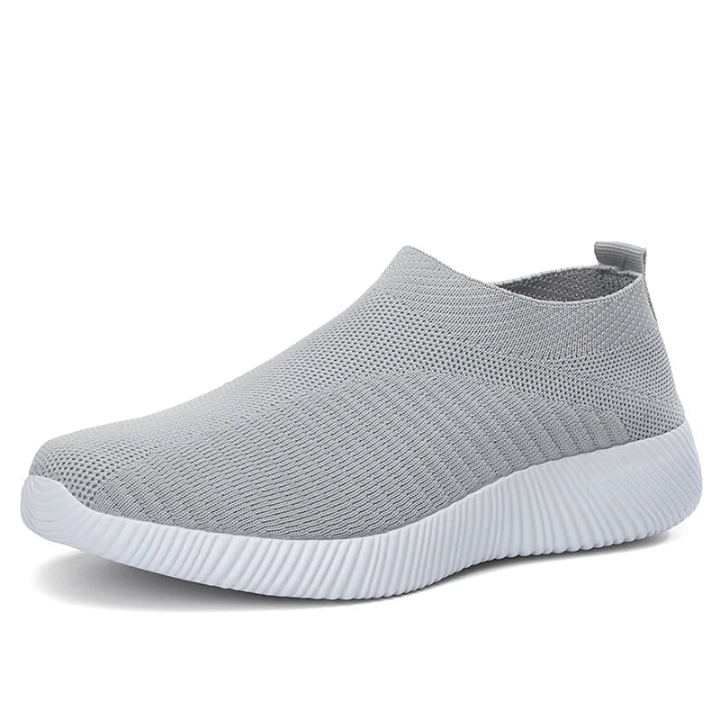 EOFK Women's Mesh Breathable Loafers Sneakers Solid Color Front Summer Walking Casual Shoes