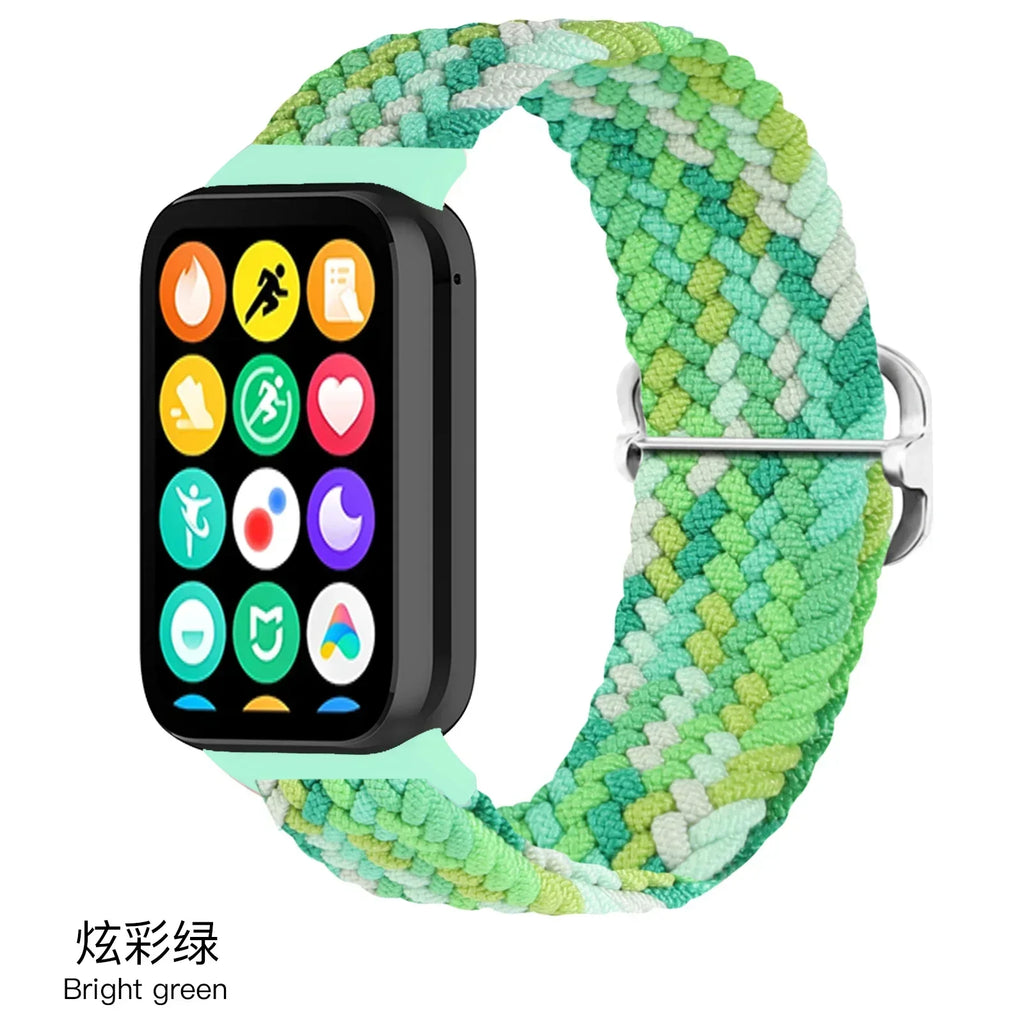 Nylon Strap for Xiaomi Mi Band 9/8 Pro Breathable Replaceable Bracelet Wristband Correa Redmi Watch 4/5/6 Watchband Accessories