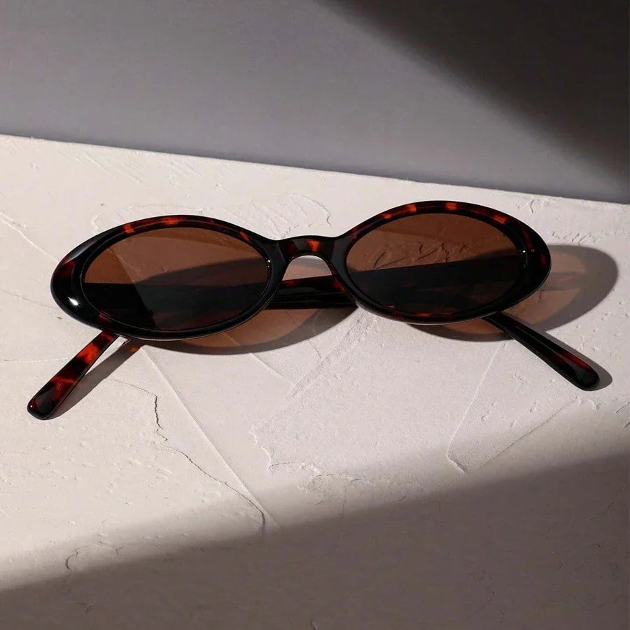 Sexy Small Oval Women's Sunglasses 2026 New Fashion Leopard Brown Hot Sun Glasses Female Retro Colorful Shade Eyeglass