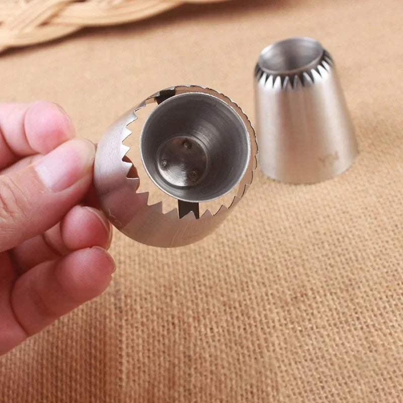 1-4pcs Sulta Ne Ring Cookies Mold Sultan Tube Icing Piping Nozzles For Decrating Cake Big Size Russian Pastry Tips Dessert Decor