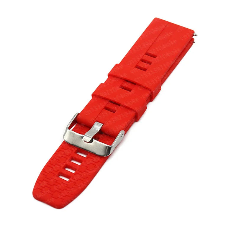 22mm Silicone Watch Band for Huawei Watch GT 2 46mm Soft Sport Strap Bracelet Watchband for Samsung Galaxy Watch 46mm Gear S3