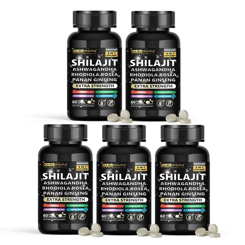 Natural Powerful Male Supplement with Shilajit, Ashwagandha & Ginseng Extract