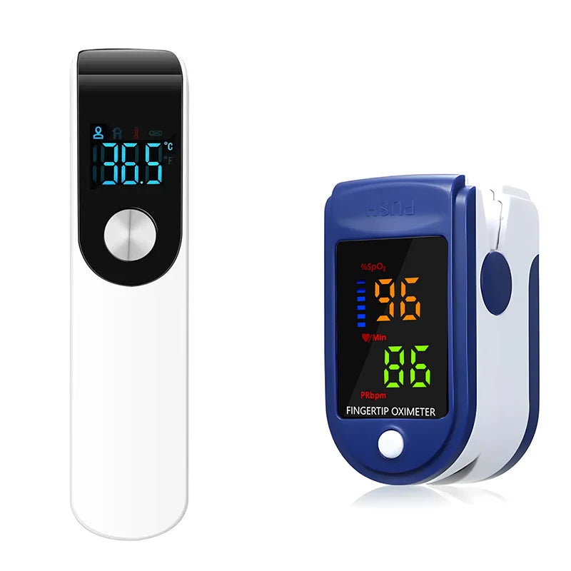 Non-contact Laser Body Temperature Ear Thermometer Oximeter or Infrared Fever Thermometer Medical Household Digital Infant Adult