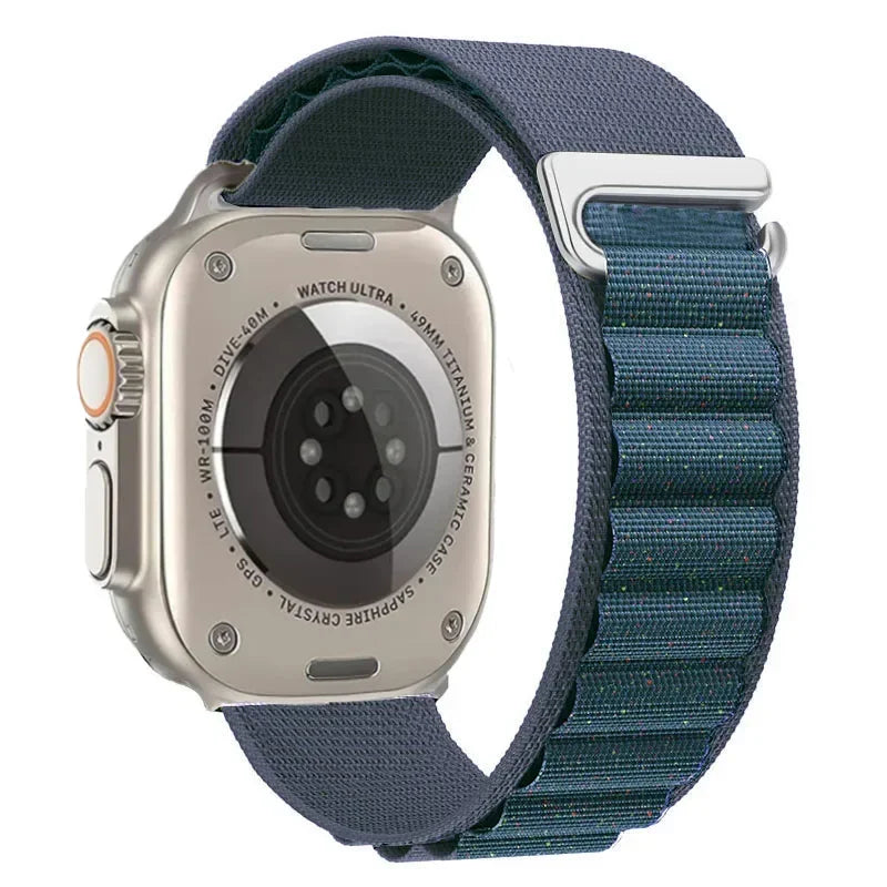 Alpine Loop Belt For Apple Watch Ultra 49mm 11 10 9 8 7 10 46mm 42mm 45mm 41mm Nylon Band iWatch Series 6 5 4 SE 44mm40mm Correa