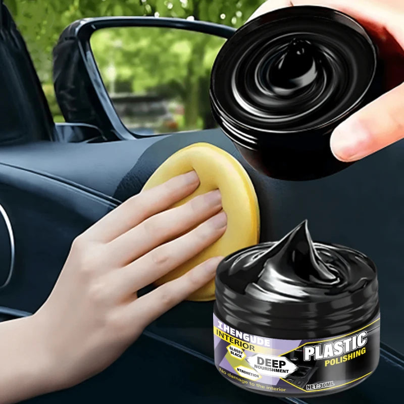 Universal Leather and Plastic Repair Polishing Wax - Car Interior Leather/Plastic/Rubber Care and Restoration Cream