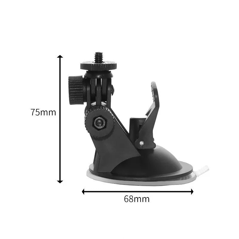 Suction Cup Camera Car Mount With Tripod Adapter Phone Holder for GoPro Hero 13 12 11 10 9 8 DJI Osmo 360 Action 5 Pro 6 4 Insta