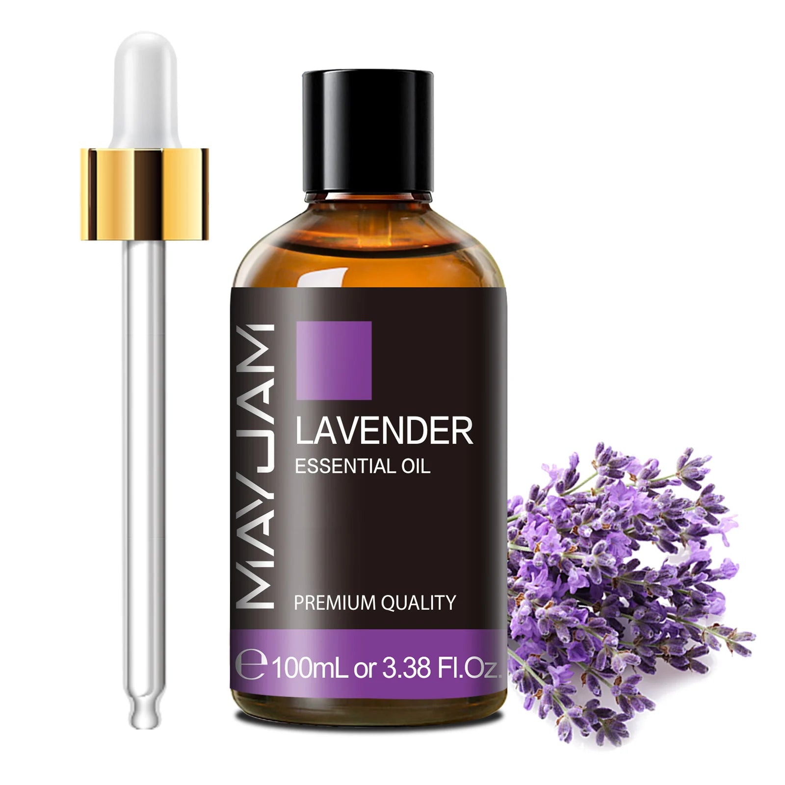 MAYJAM 100ml Premium Essential Oil Lavender Aroma for Humidifier Aromatic Diffusers Burner Making Scented Candle Handmade Soaps