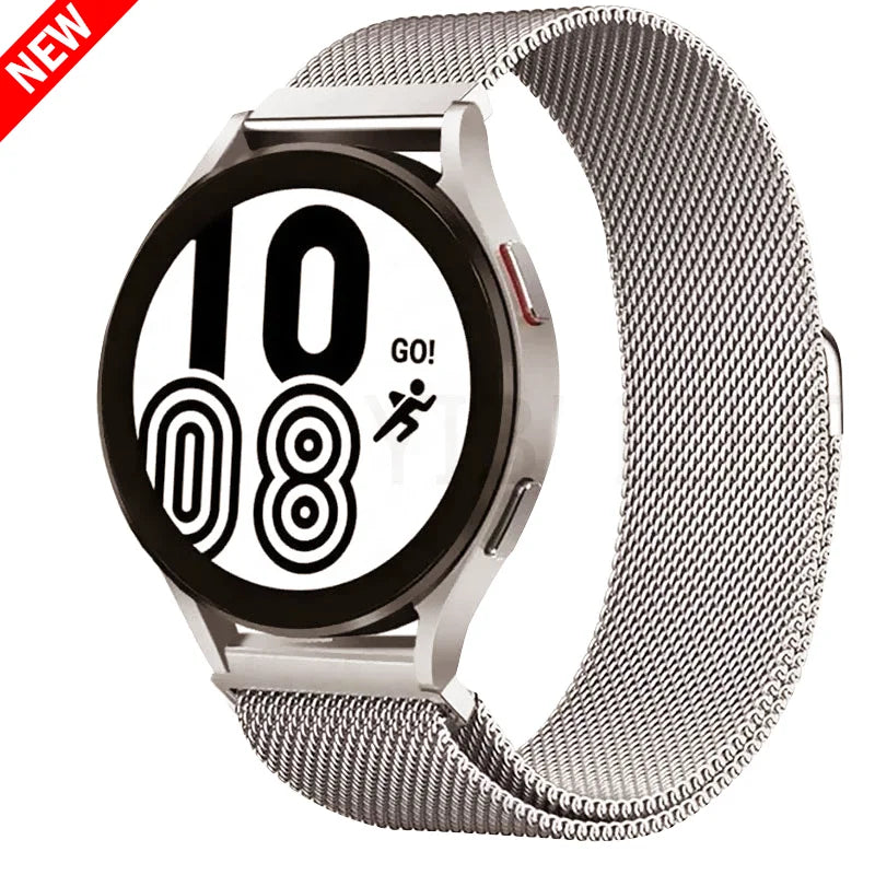 Milanese Loop band For Samsung Galaxy watch 6 5 4 classic Metal strap 20mm 22mm bracelet huawei gt/Amazfit GTS 4/GTR 2e/Bip 3-5