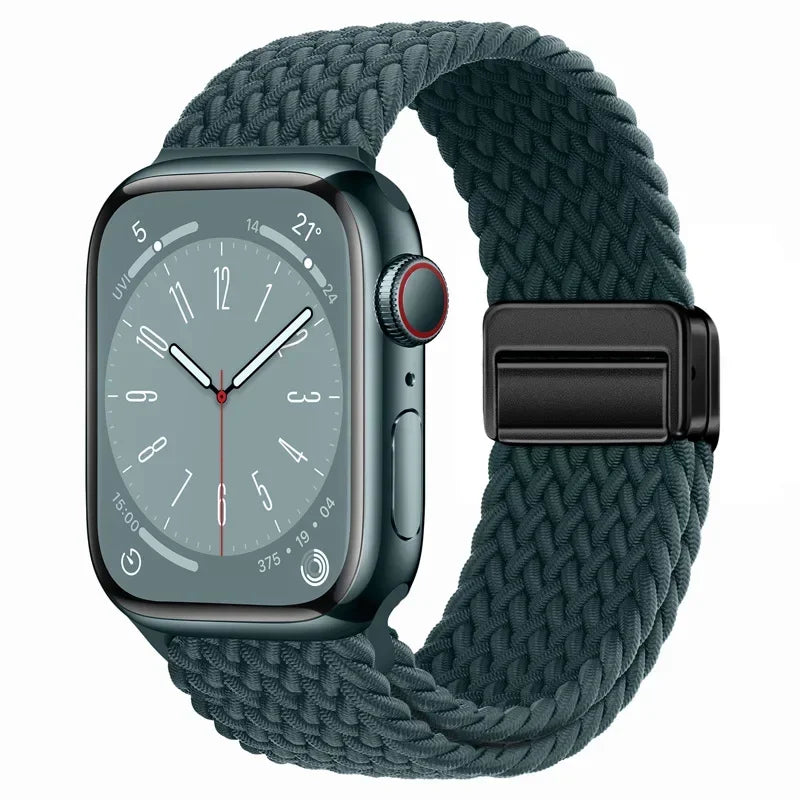Nylon strap For Apple watch 11 10 42mm 46mm 9 8 7 45mm 41mm Ultra 3/2/1 49mm Magnetic wristband For iWatch 6 5 4 3 SE 44mm 40mm