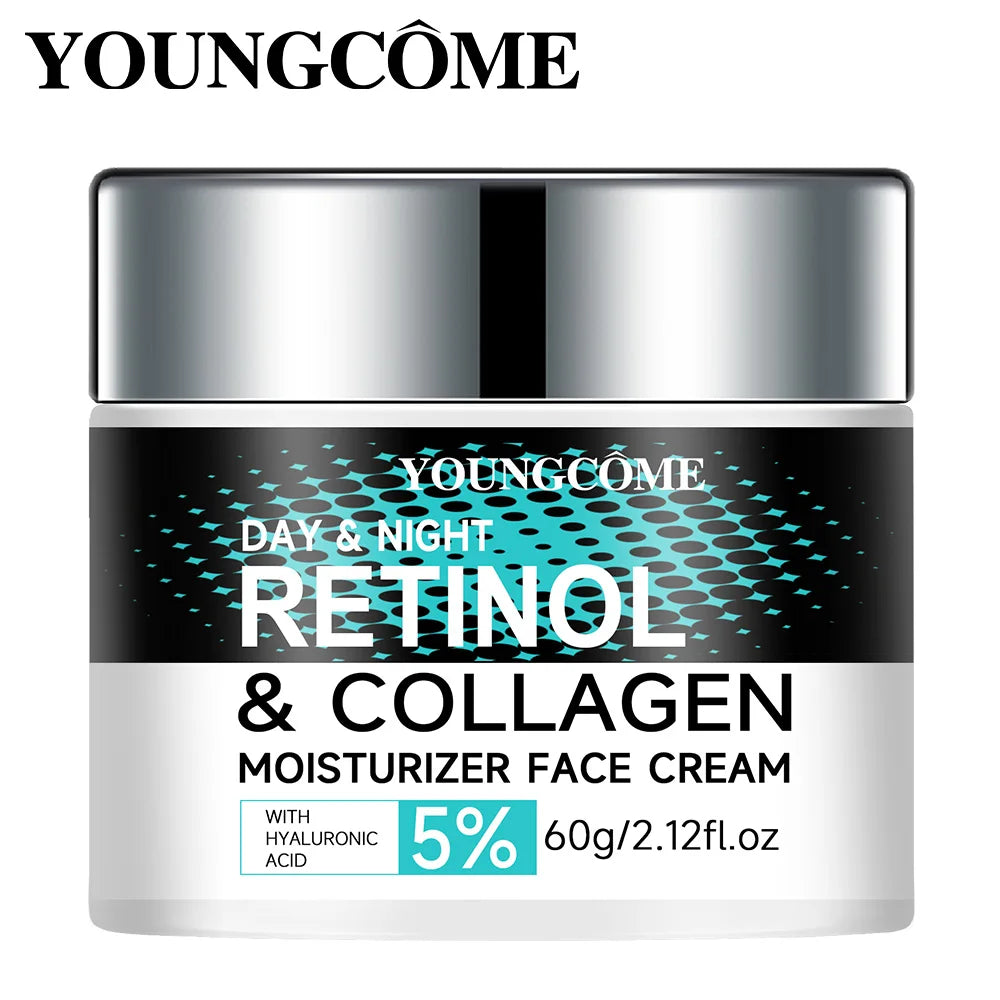 Retinol Anti Aging Face Cream and Collagen Face Cream Moisturizing Shrink Pores Whitening Vitamin Retinol, Moisturizing Dry Skin