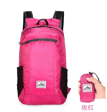 Outdoor Hiking Bag 20L Lightweight Portable Backpack Foldable Waterproof Folding Ultralight Pack for Women Men Travelling Hiking