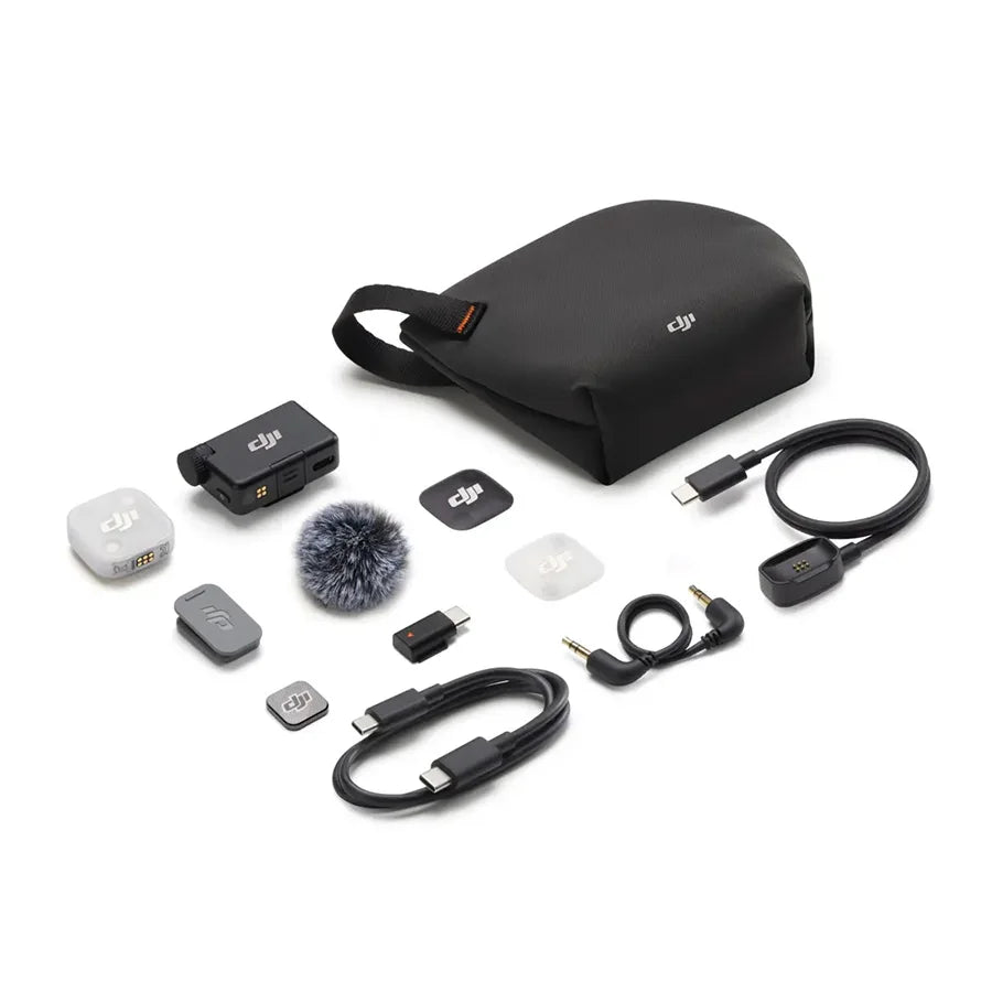 DJI Mic Mini 2 (2 TX + 1 RX + Charging Case) or (1 TX + 1 RX) or White Transmitter or with 1 Mobile RX Optional