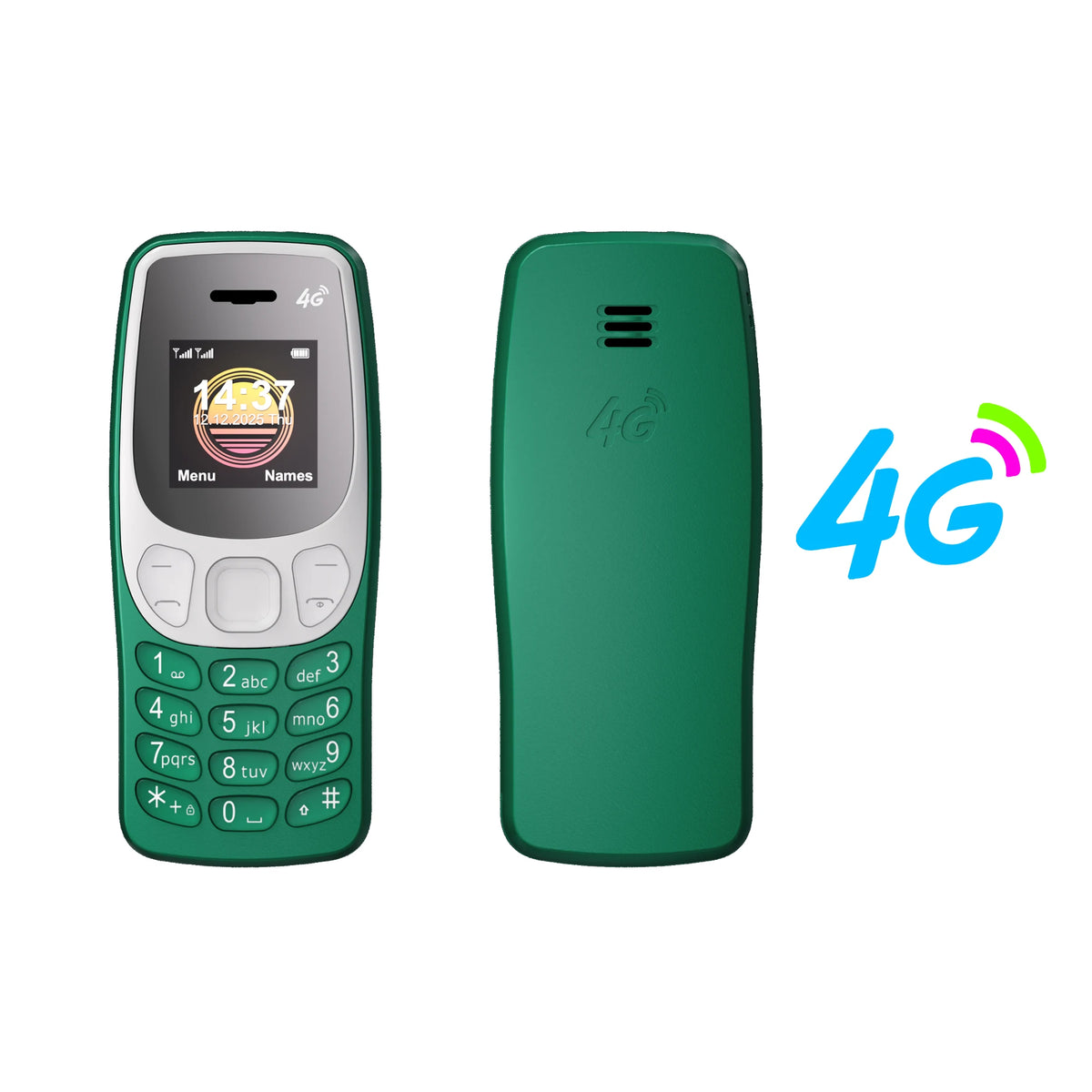 SERVO BM80 4G LTE Super Small Feature Phone Dual SIM Standby Auto Call Recording Speed Dial Blacklist 0.85" Backup Mobile Phone