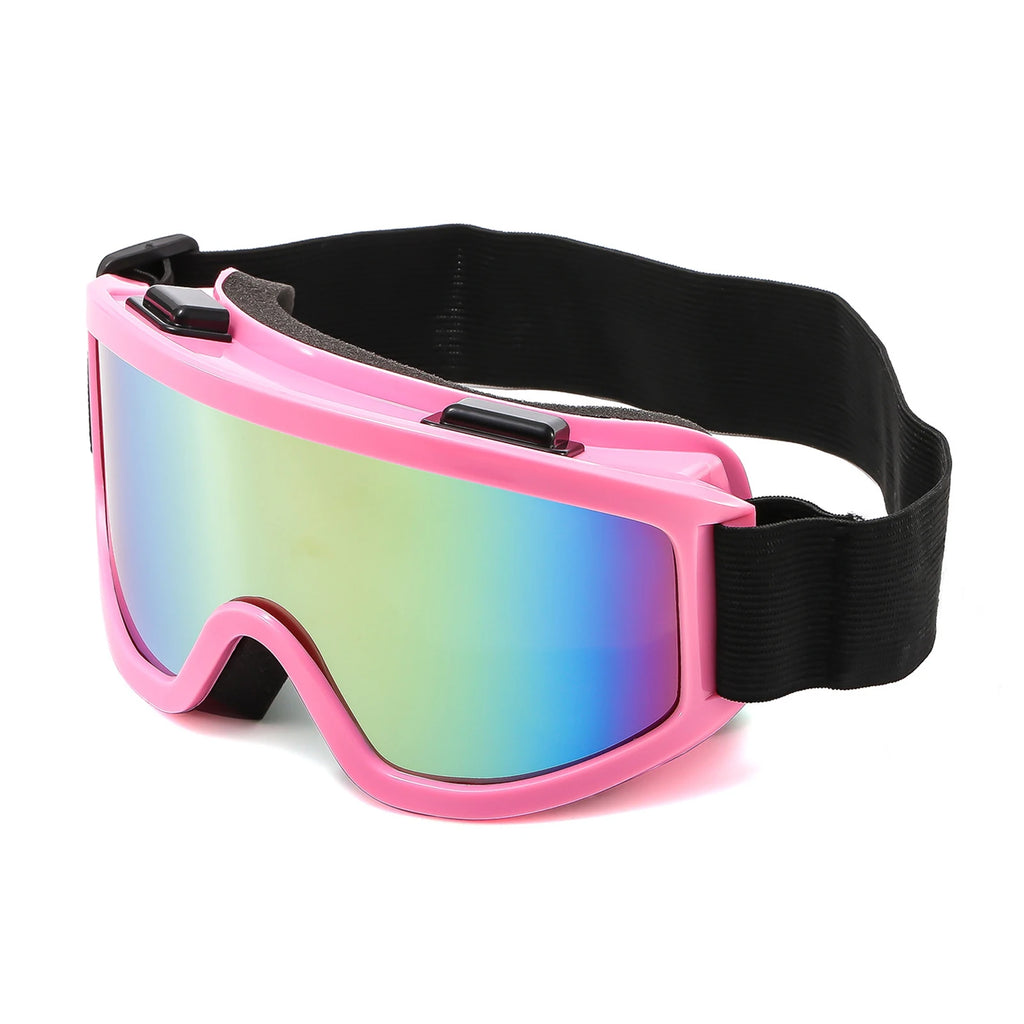 Large Frame Ski Goggles With Colorful Lens Anti Fog Mountain Skiing Goggles Outdoor Sport Snow Snowboard Goggle For Adult Youth