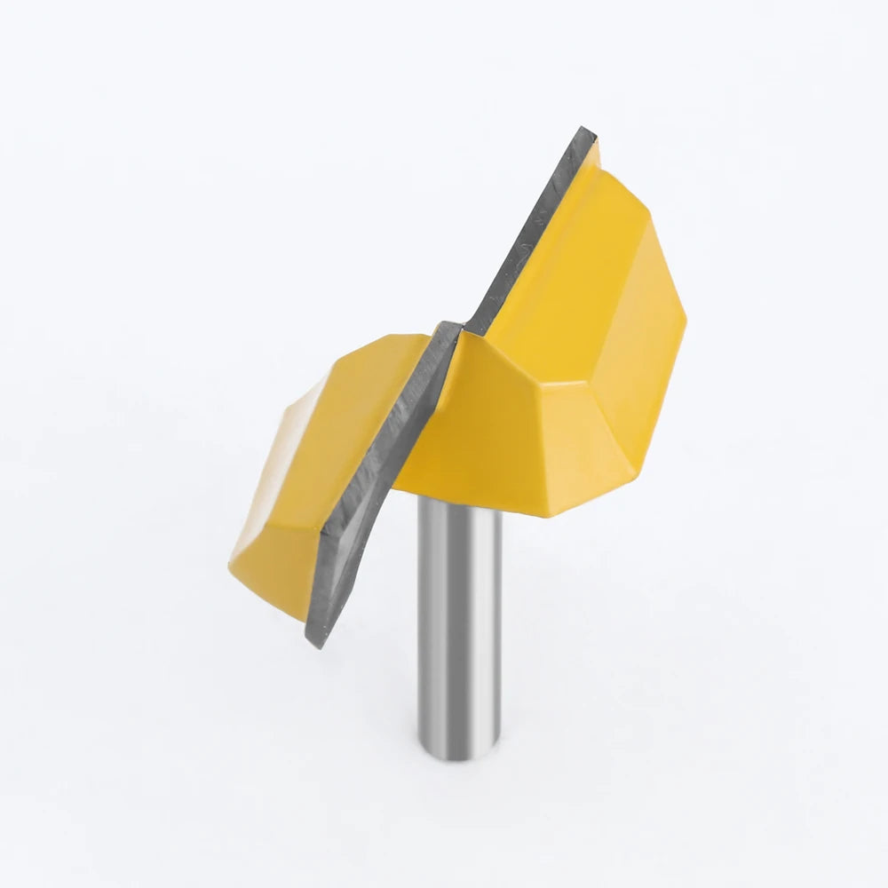 LAVIE 8mm Shank Cleaning Bottom Router Bits 2-1/4" Cutting Diameter For Surface Planing Router Bit Woodworking Milling Cutter