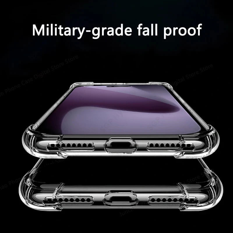 For iPhone 17 18 Pro Max 17e Case Clear Crystal TPU Soft Cover On iPhone17ProMax iPhone17Pro iPhoneAir iPhone17 Air Back Shell