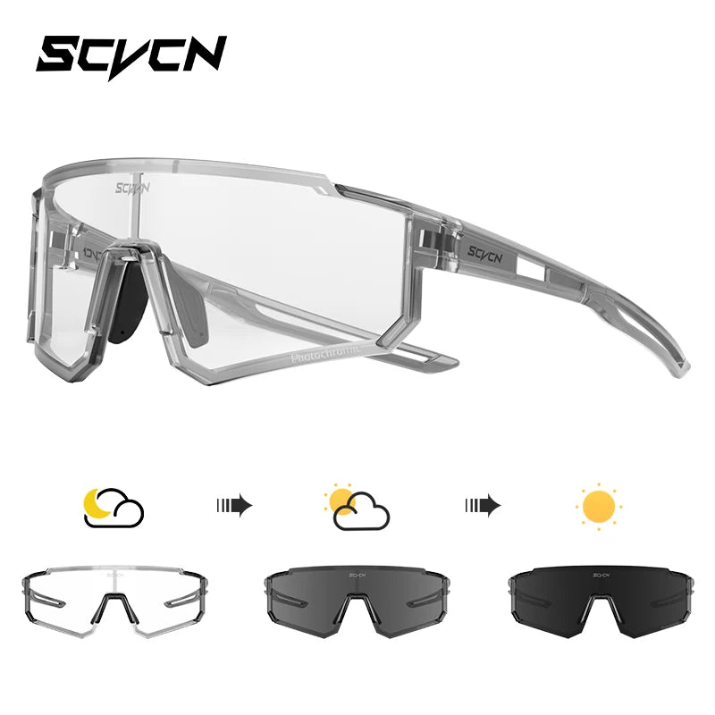 SCVCN Fashion Street Sunglasses for Men Sport Y2K Cycling Glasses MTB Bike Bicycle Camping Golf UV400 Glasses Women Baseball