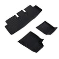 Black Carpet Floor Mats for Tesla 3 2017-2023 TPE Waterproof Car Carpet