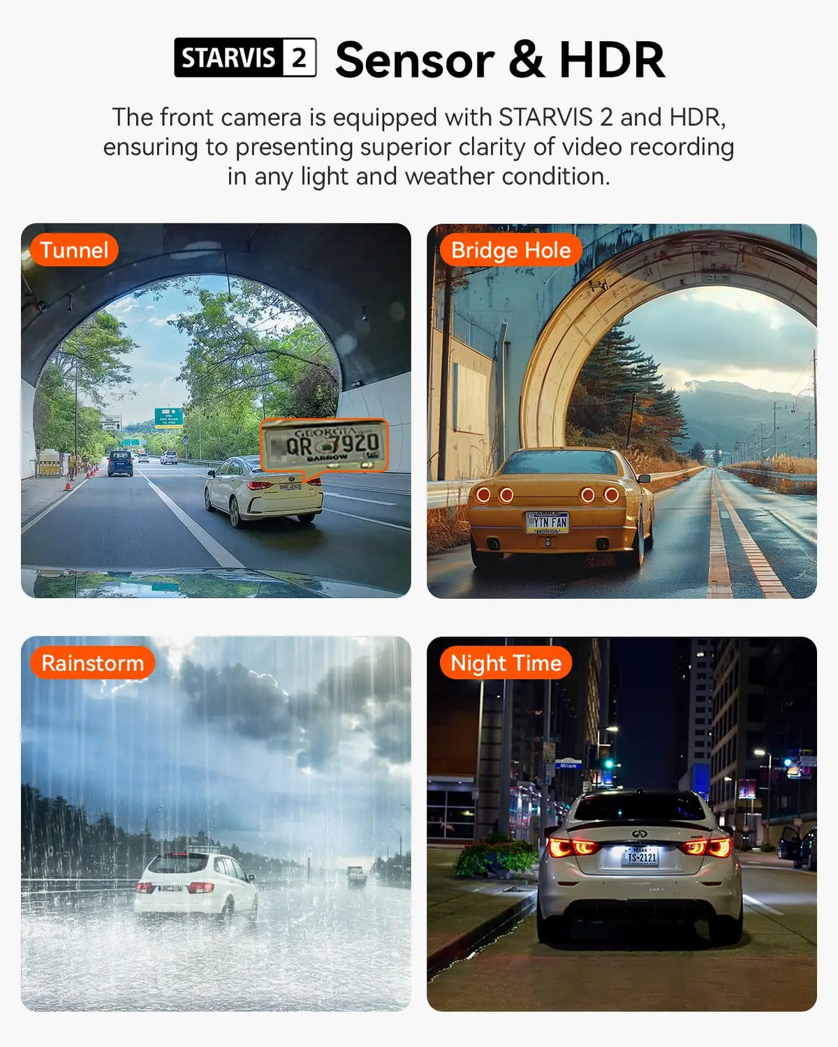Vantrue N2X 2.7K Dash Cam Front and Inside, 5G WiFi Dual Dash Camera for Car with HDR IR Night Vision,  GPS, LTE Support, 60FPS