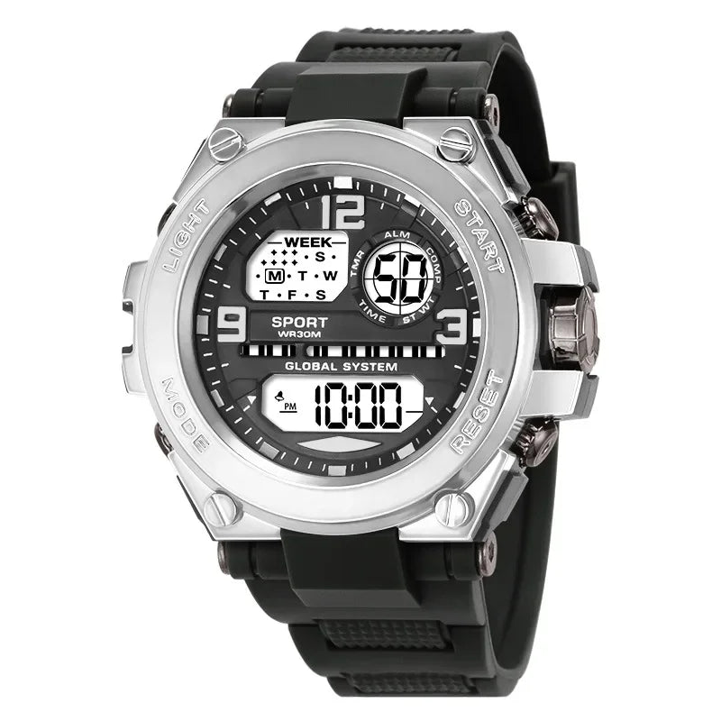 Multifunction Men's Sports Watch Waterproof Luminous Alarm Clock Men LED Digital Watch Large dial Electronic Wristwatch for Man
