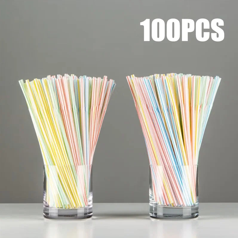 50-3000Pcs Multicolor Kitchen Beverage Straws Rietjes Drinking Straw Cocktail Rietjes Wedding Party Straws Accessories