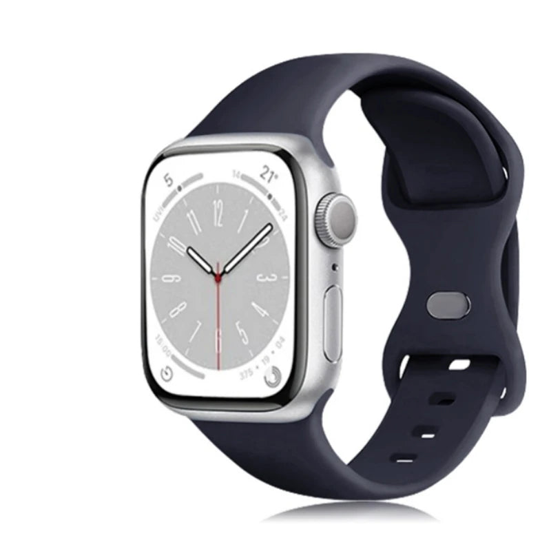 Silicone Strap for Apple Watch Band Ultra 49mm 45/44/42mm Watchbands 41/40mm iwatch Rubber Sport Bracelet on iWatch Series 76543