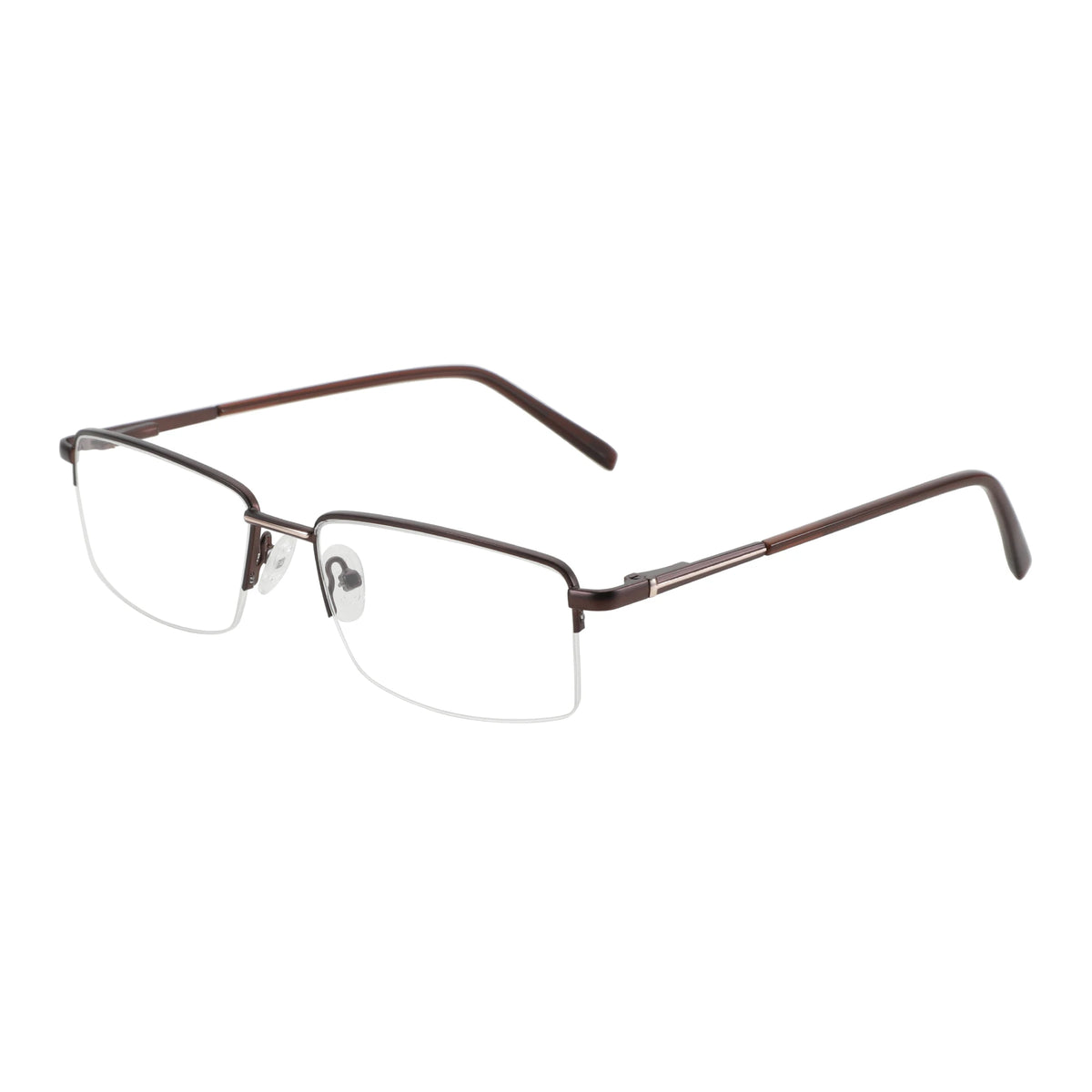 ZENOTTIC M Size Half Rim Square Prescription Glasses For Men Modish Metal Anti Blue Light Photochromic/Myopia Optical Eyewear