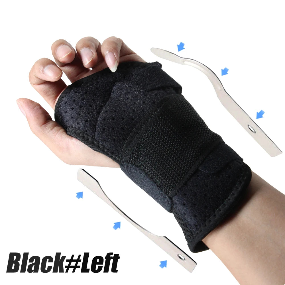 Carpal Tunnel Wrist Brace Adjustable Wrist Support Brace Wrist Compression Wrap for Arthritis Tendinitis Pain Relief