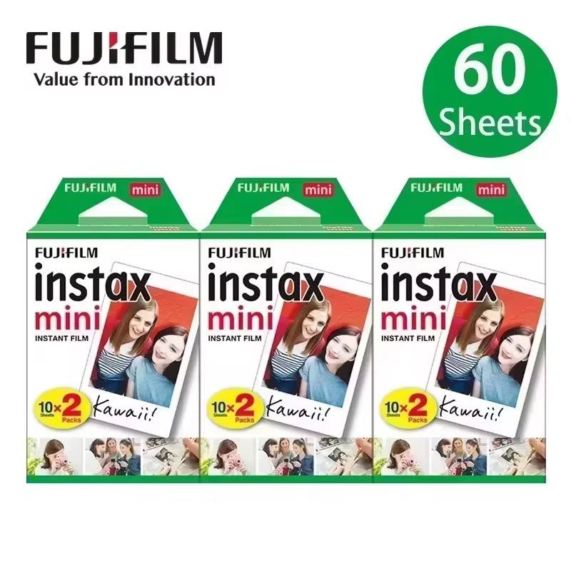 Fujifilm Instax Mini Instant Film 10/20/30/40/50/60/70/80/100/200 Sheets For Instant Mini Camera mini11 12 9 90 White Edge Films
