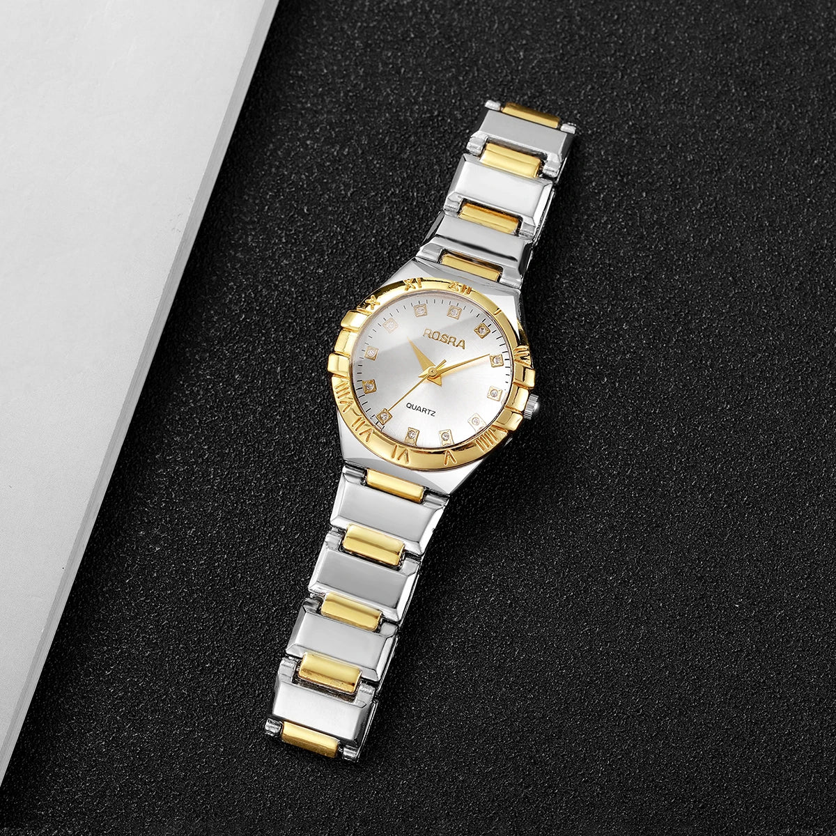 Luxury Rhinestone Women Quartz Watch Fashion Stainless Steel Strap Wristwatches For Ladies Clock Reloj Mujer（Without Box）