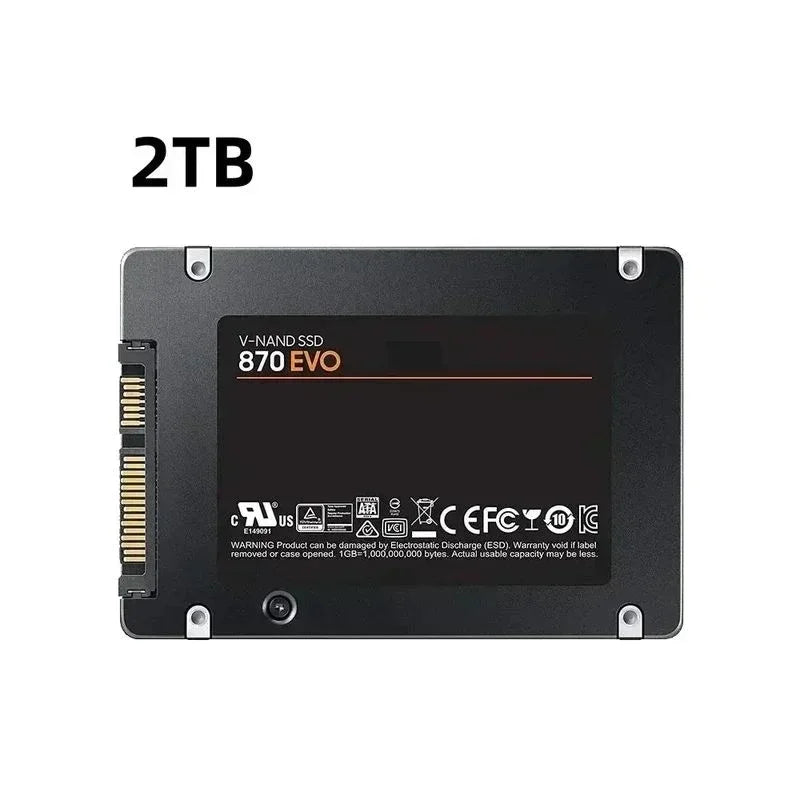870 EVO SSD Solid State Disk 1TB/2TB/4TB Internal Hard Drive Sata3 2.5 Inch for Laptop Microcomputer Desktop