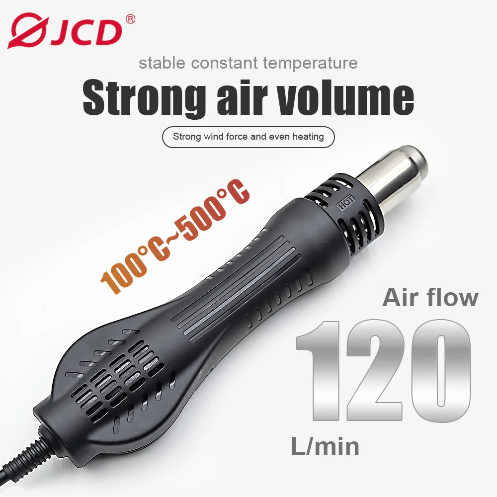 JCD 750W Soldering Station 2 IN 1 Hot Air Gun LCD Dual Digital Display Electric Soldering Iron SMD Welding Rework Station 8586D