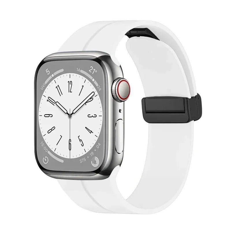 Magnetic Strap For Apple watch ultra band 44mm 45mm 49mm 40mm 41mm 42mm 38mm 45 mm Silicone Bracelet iWatch Series 7 8 se 6 5 3