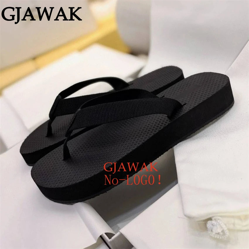 Hot Sale Summer FlipFlops Platform Flat Slippers For WomenThick Red Sole Mules Casual Beach Slides Flats Casual Shoes For Women