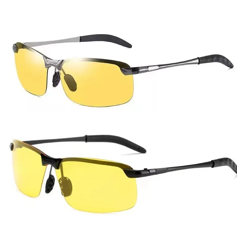 1/2pcs Photochromic Polarized Sunglasses Intelligent Color Changing Sun Glasses Driving Fishing Cycling Day Night Vision Goggles