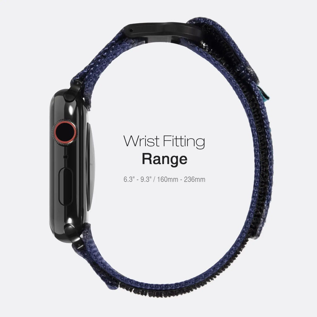 Nylon Woven Band Compatible with Apple Watch Series 9/8/7 6/5/4/SE Ultra 2/3 - Adjustable Strap for 49mm 46mm 42mm 44mm 45mm 40m