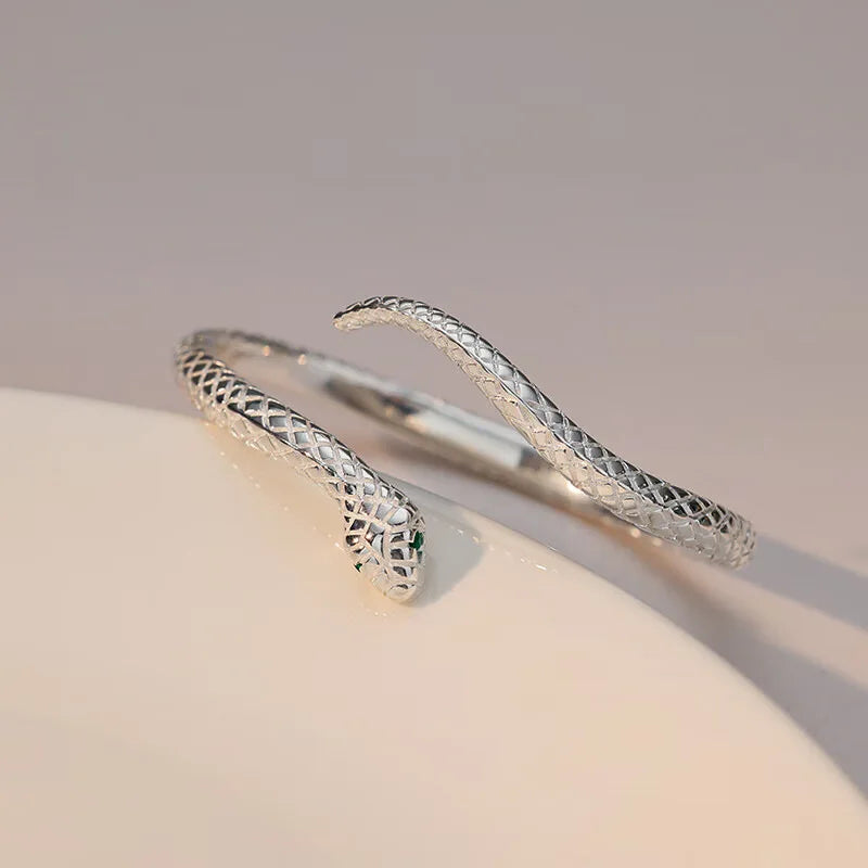 Fashion Originality Personalized Snake Open Cuff Bracelet&Bangles for Women Girl Trendy Daily Party Jewelry Friend Creative Gift