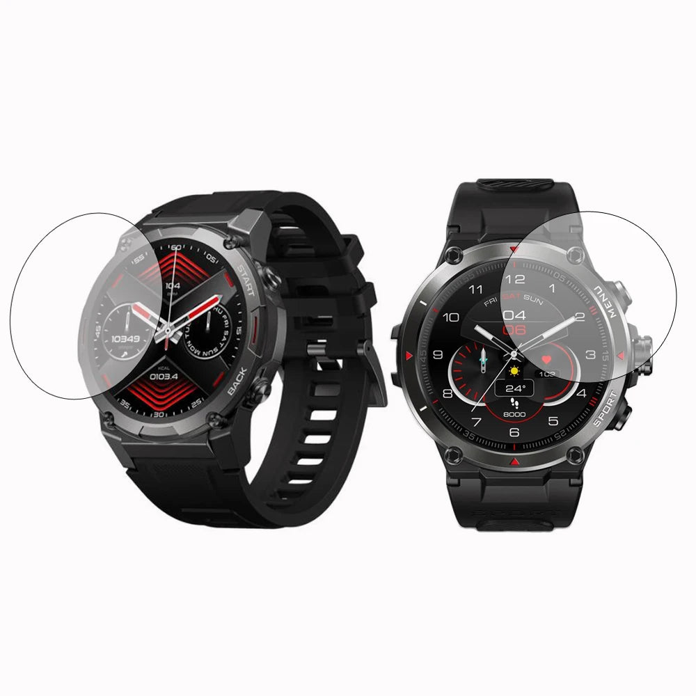 Hard Glass Smartwatch Protective Film For Zeblaze Vibe 7 Pro/Stratos 2 Ultra/Lite/Ares 3 Plus Smart Watch Screen Protector Cover