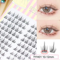 Sunflower Lashes Brown Manga False Eyelashes Natural Soft  Large Capacity Anime Eyelashes Douyin Wanghong Makeup Anime Eyelashes