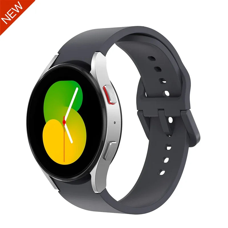 No Gap Silicone Strap For Samsung Galaxy Watch 6/4 Classic 47mm/43mm 5 Pro 45mm Bracelet Band For Galaxy Watch 7/6/5/4 40mm 42mm