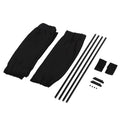 2pcs Universal Foldable Car Sun Shades Side Window Curtains UV Protection Black Pure Cloth Sun Visor Blinds for Car Styling