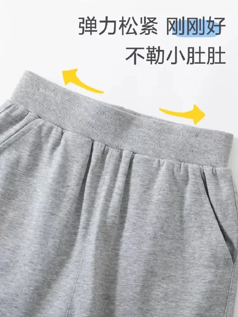 Summer Boys Space Shorts Cotton Trousers Kids Beachwear with Pocket Children Loose Sport Beach Shorts Sweatpants 3-14Y